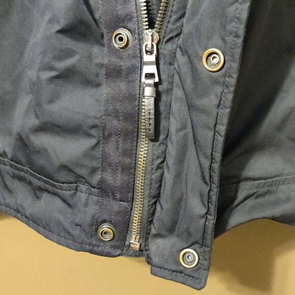 Polo Ralph Lauren Vintage Black Fleece Lined Bomber Jacket With Hood SIZE LARGE - Picture 4 of 7